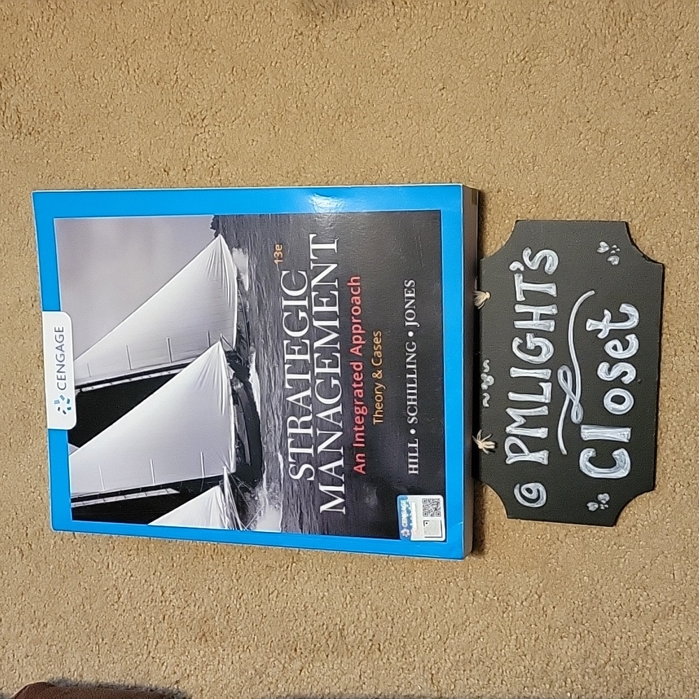 Cengage Strategic Management Paperback College Textbook 13th Ed Theory & Cases